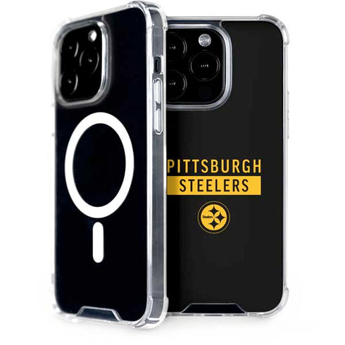 NFL Pittsburgh Steelers Black Performance Series iPhone 15 Pro MagSafe Case